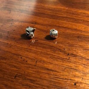 Pumpkin and bunny Pandora charms